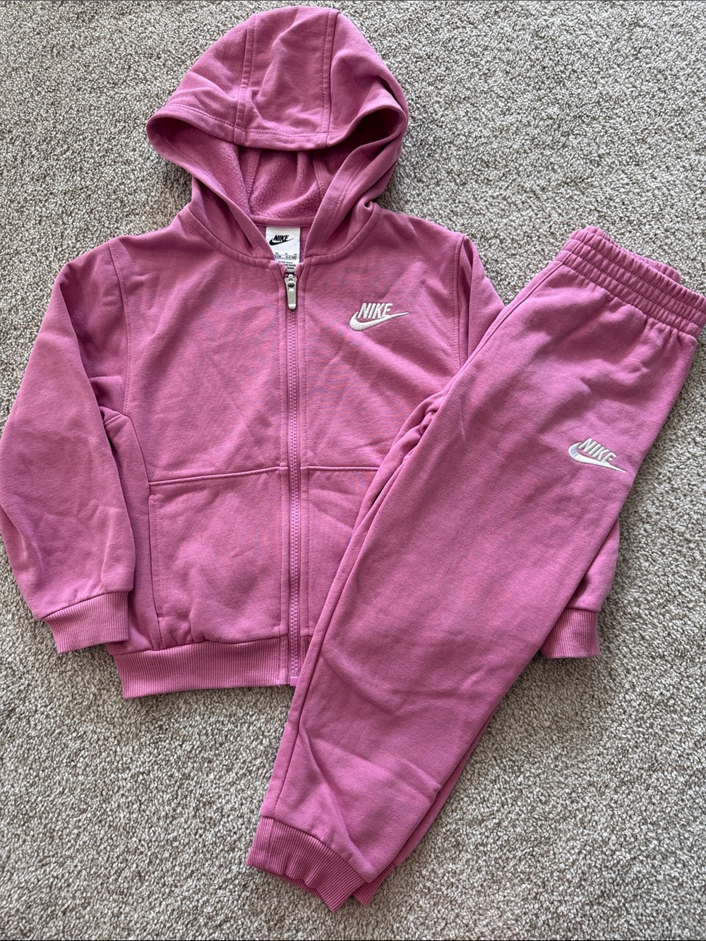 Nike Kids Pink Zip Hoodie & Joggers Set